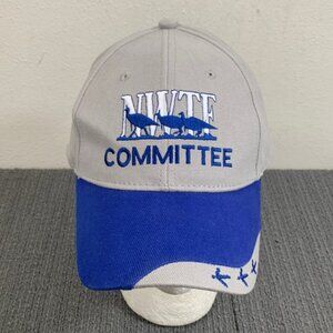 NWTF Committee Baseball Hat Cap Mens Adjustable Gray Blue Strapback by Empire